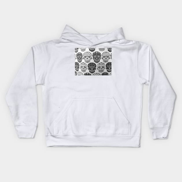 Dia de muertos Kids Hoodie by thadz